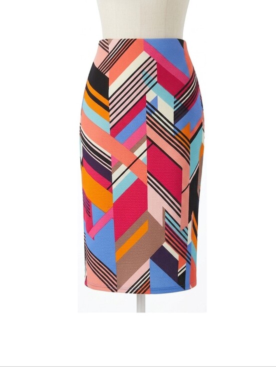 ECI Dresses & Skirts - ECI NWT Multicolor Geometric Pencil Skirt Size 1X